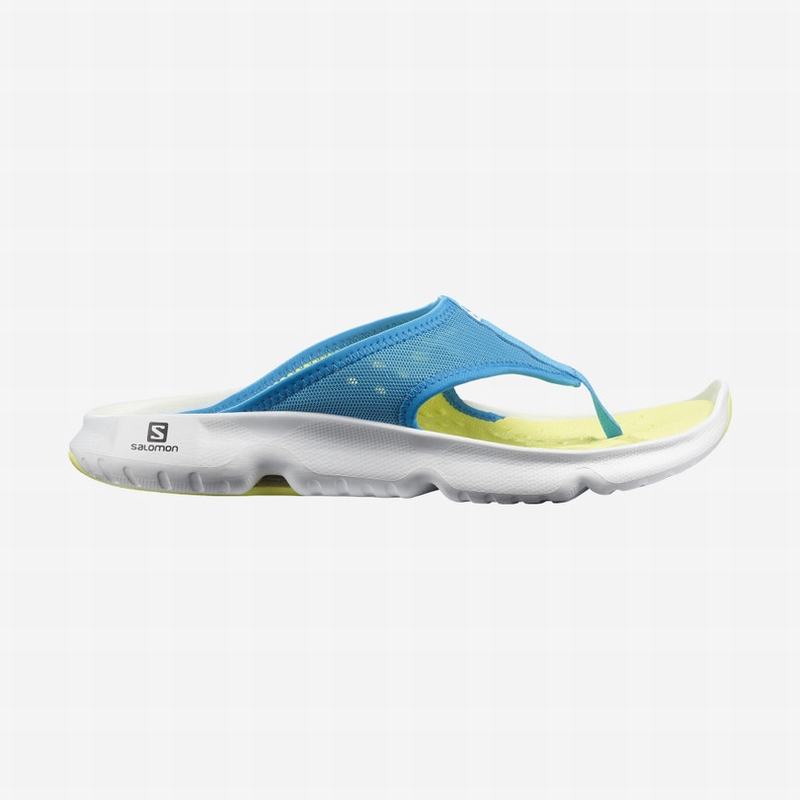 Salomon REELAX BREAK 5.0 - Mens Flip Flops - Blue/White - NZ (53760-VWOX)